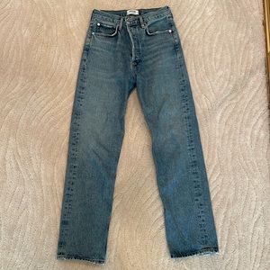 Agolde 90s Pinch Waist High Rise Jeans, Navigate, Size 27